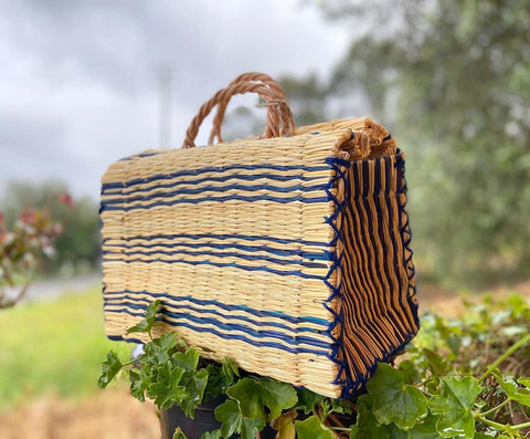 Natural Straw Reed Basket Bag 20