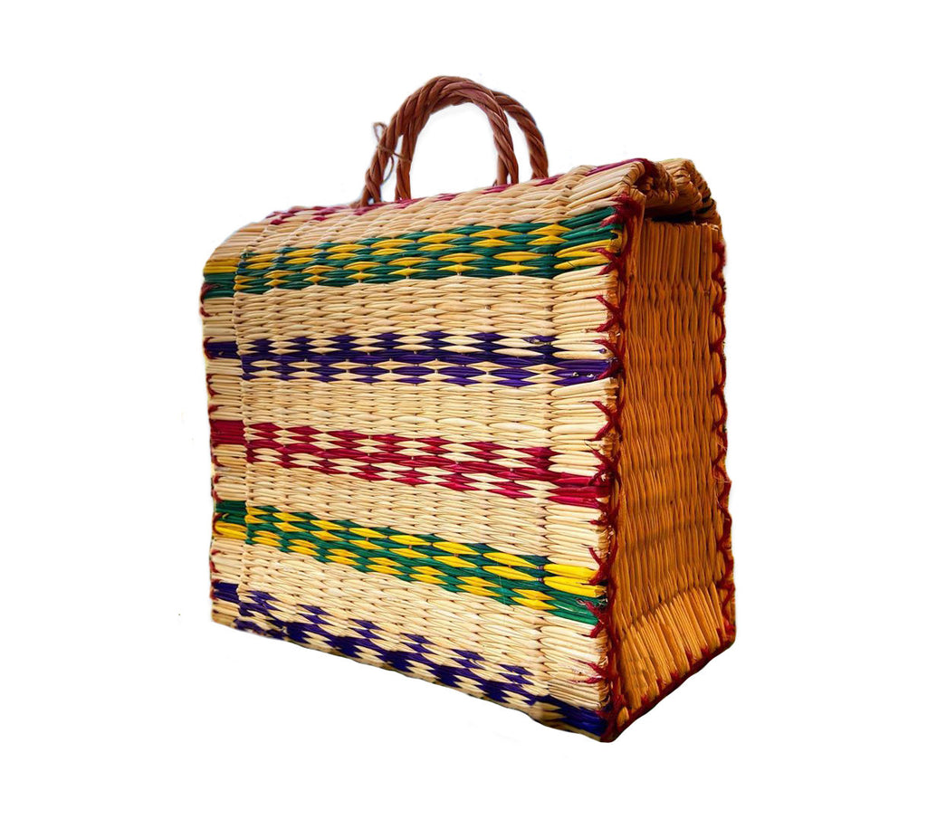 Natural Straw Reed Basket Bag 11
