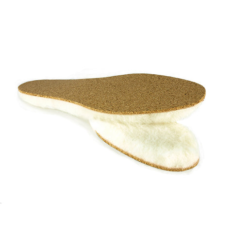 Luxury Double Insulation Thick Merino Sheepskin and Cork Insoles Liners